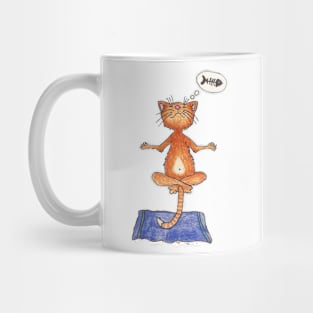 Yoga cat Mug